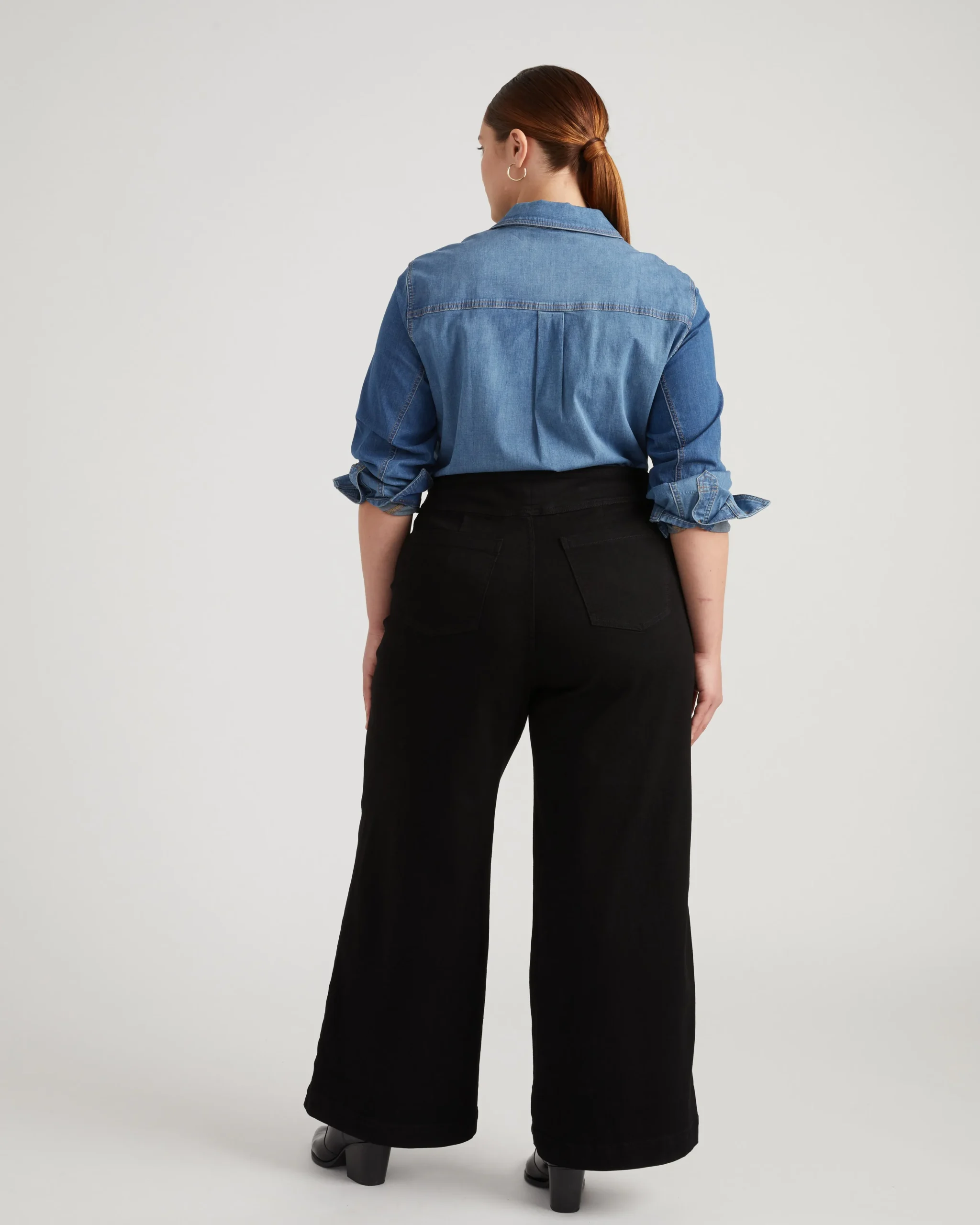 Charlie High Rise Sailor Jeans Jet Black