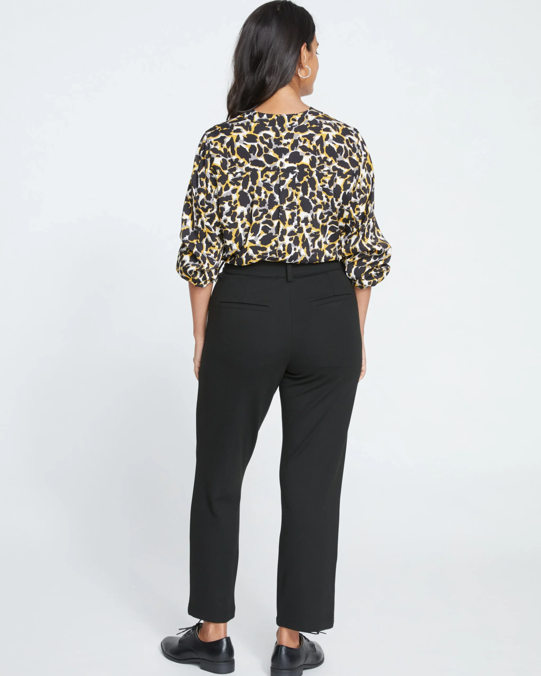 Cigarette Ponte Pants Black