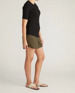 Classic Ribbed Tee Black