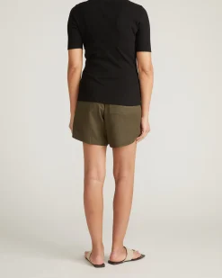 Classic Ribbed Tee Black