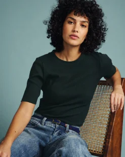Classic Ribbed Tee Conifer