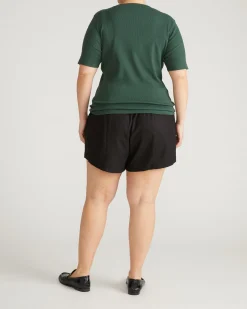 Classic Ribbed Tee Conifer