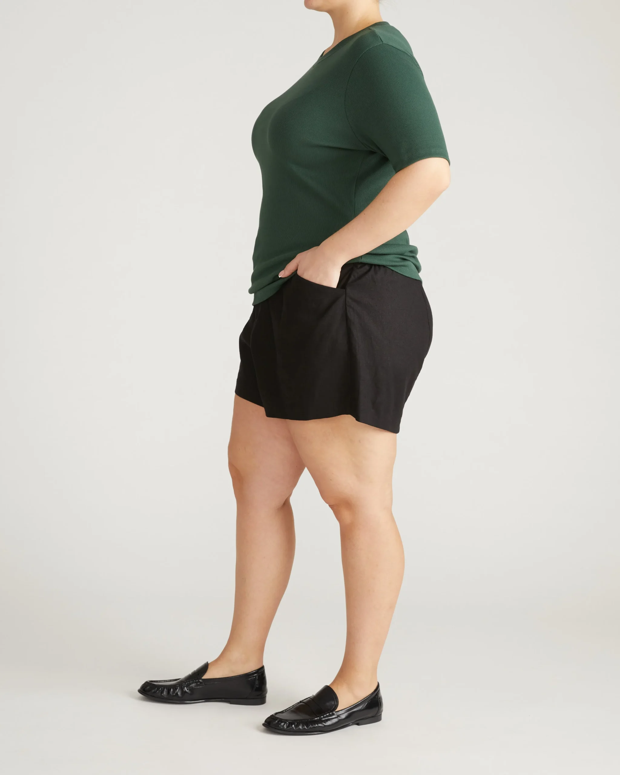 Classic Ribbed Tee Conifer