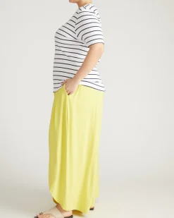 Classic Ribbed Tee Nautical Navy Stripe