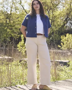 Claudia High Rise Stretch Jeans Ecru
