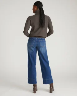 Claudia High Rise Stretch Jeans Naval Blue Wash