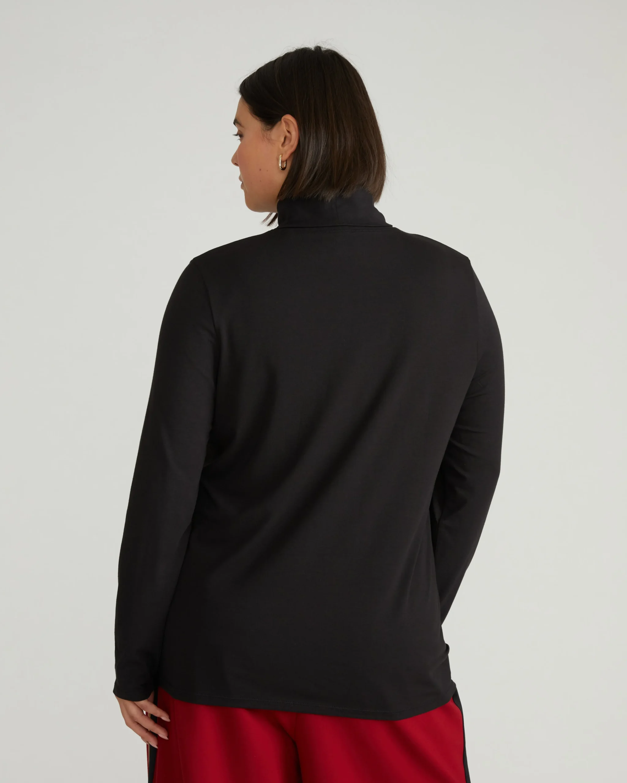 Close Fit Turtleneck Black