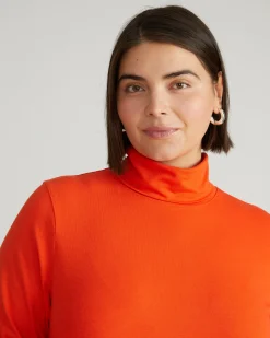 Close Fit Turtleneck Poppy