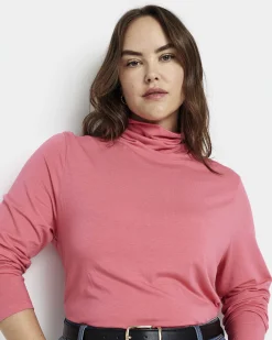 Close Fit Turtleneck Rapture Rose