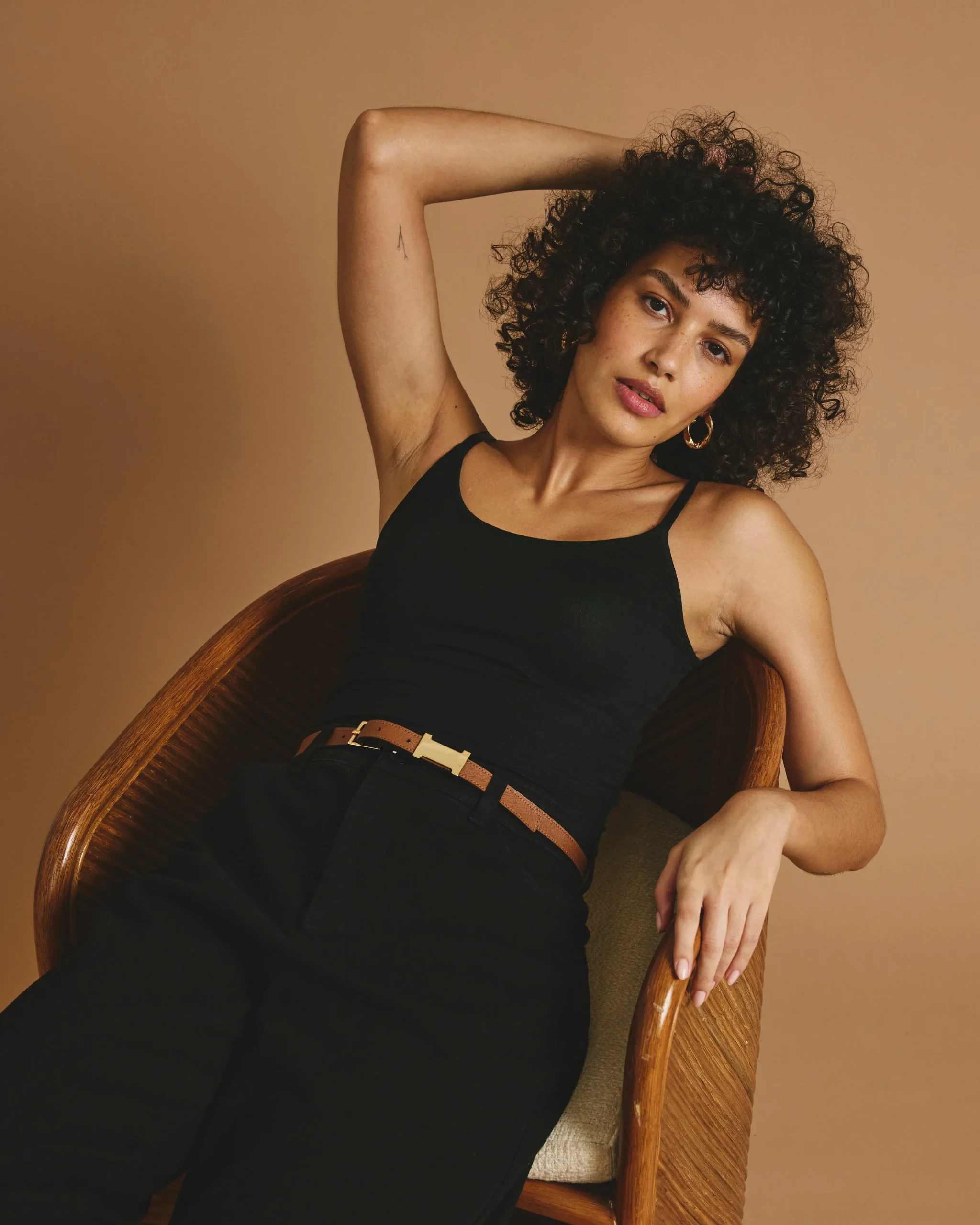 Cloud Rib Camisole Black