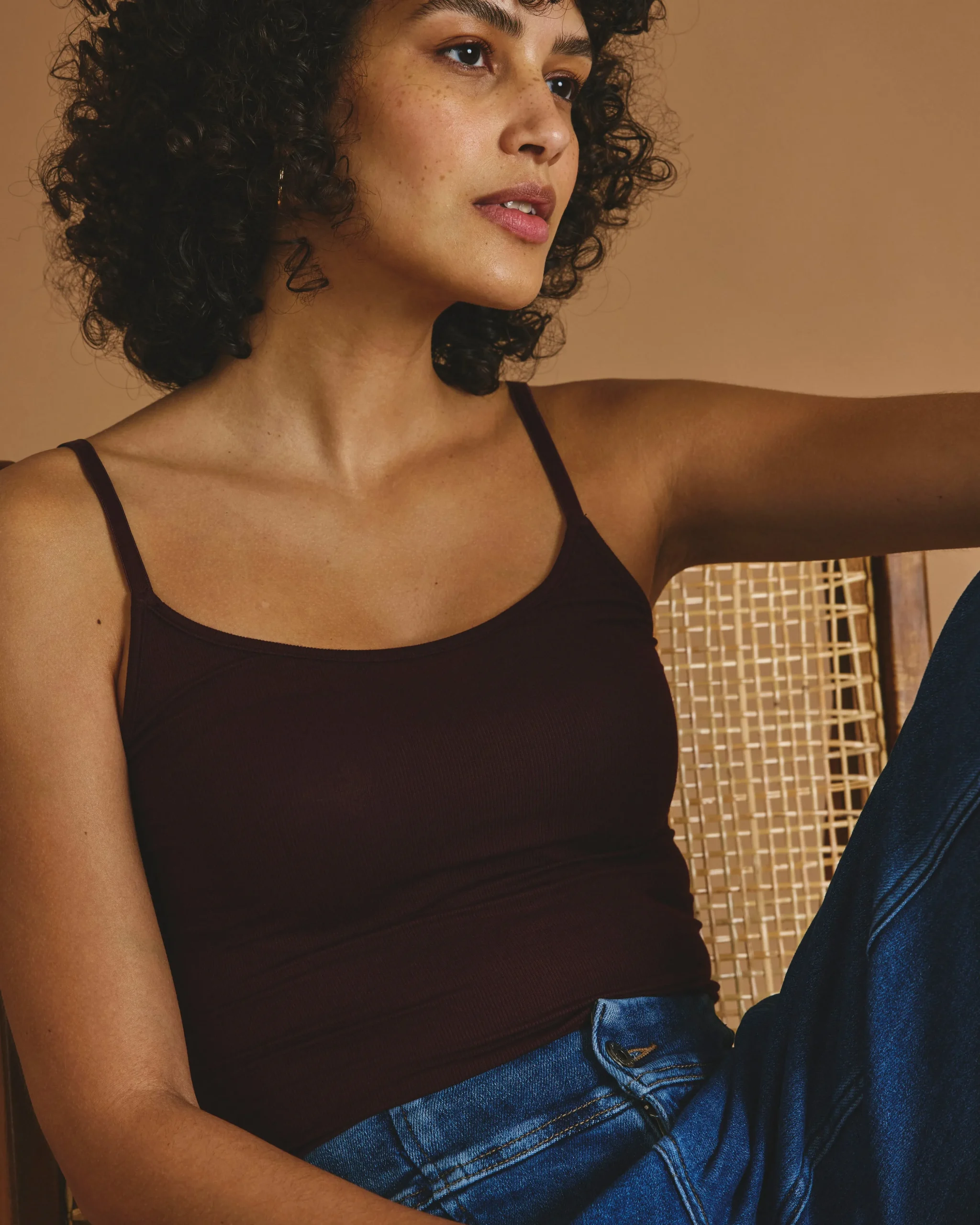Cloud Rib Camisole Black Cherry