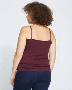 Cloud Rib Camisole Black Cherry