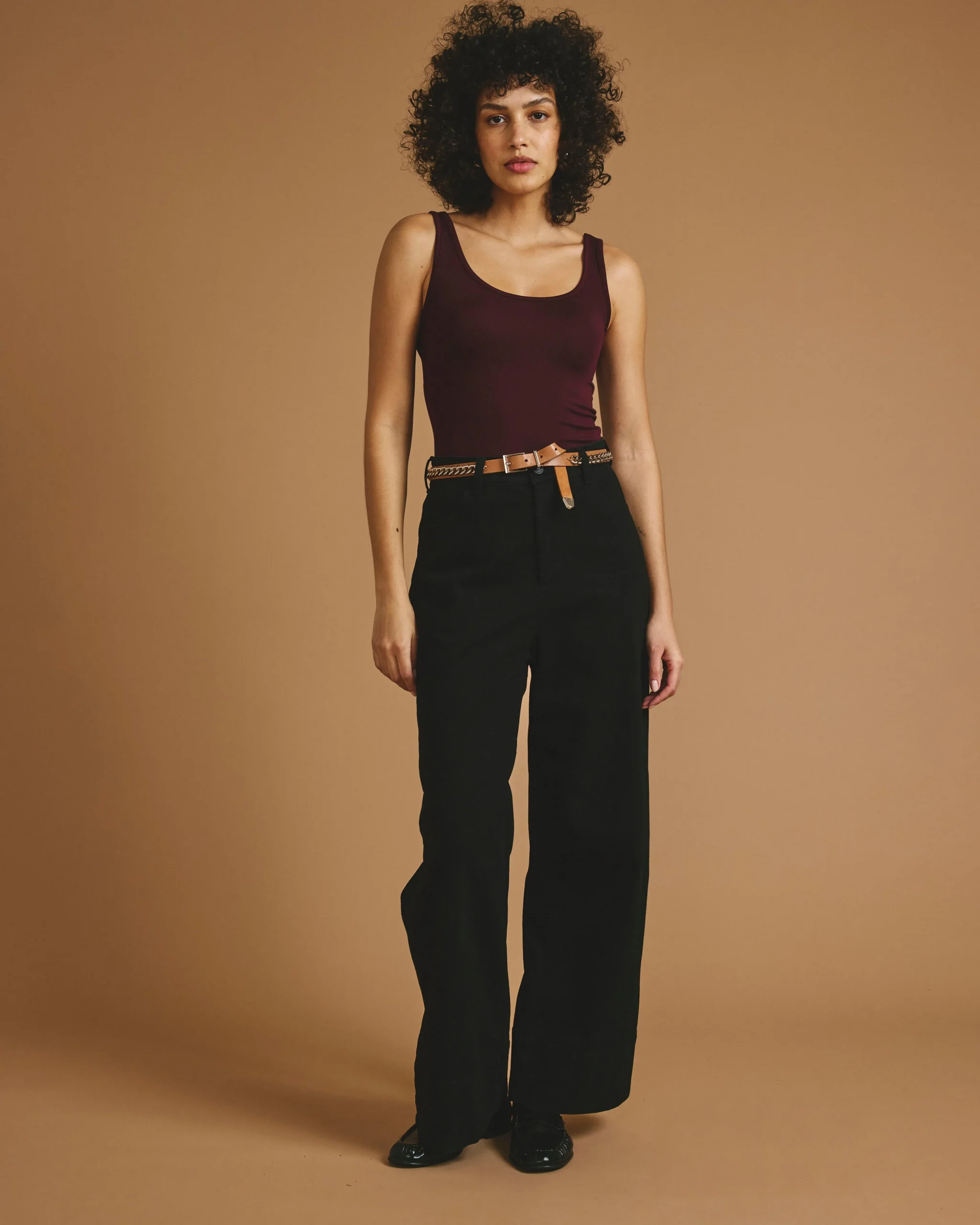 Cloud Rib Tank Black Cherry
