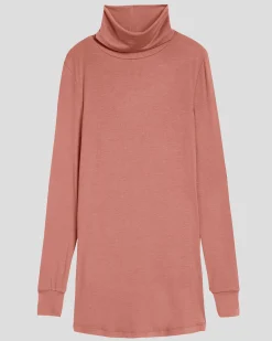 Cloud Rib Turtleneck Terracotta