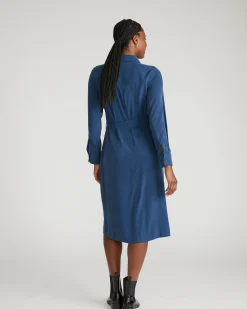 Cooling Stretch Cupro Savannah Dress Pageant Blue