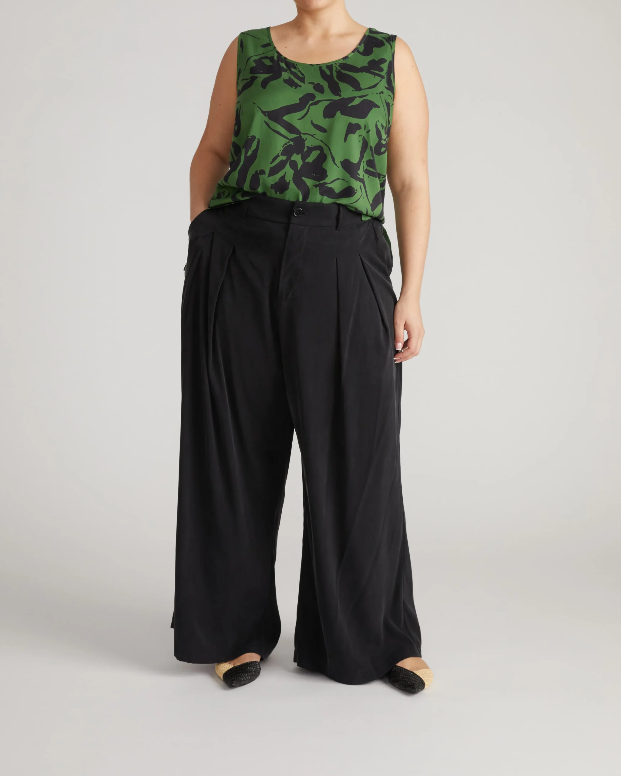 Cooling Stretch Cupro Tank Florentine Print