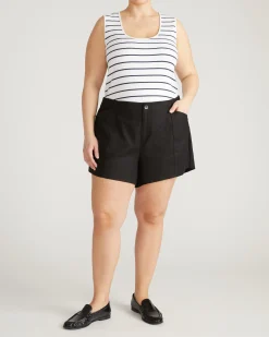 Daisy Ribbed Tank Nautical Navy Stripe