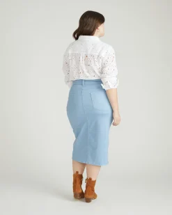 Dakota Denim Skirt Clear Sky