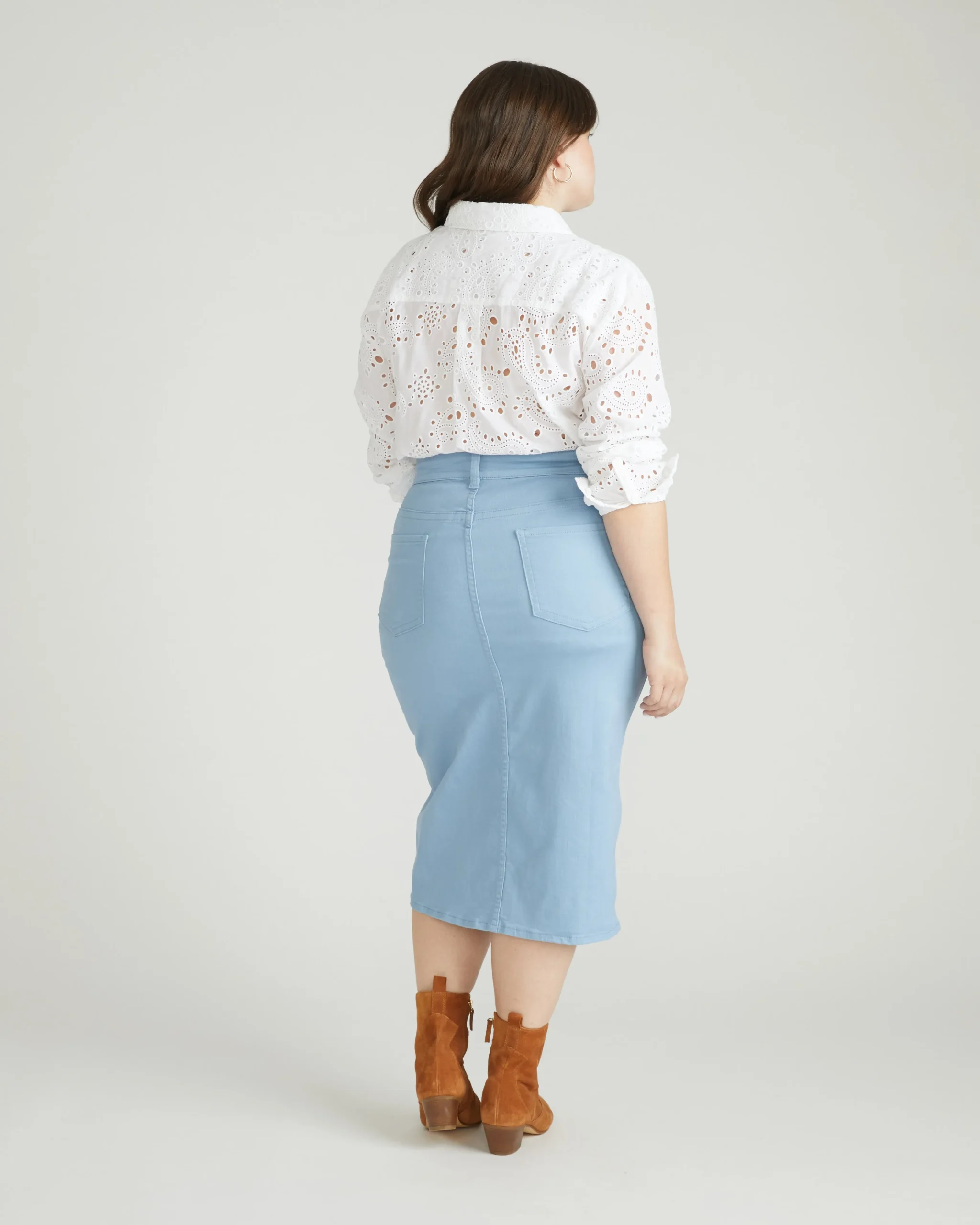 Dakota Denim Skirt Clear Sky