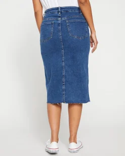 Dakota Denim Skirt Odeon Blue