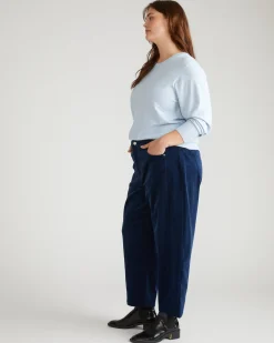 Dakota Twisted Leg Corduroy Pants Pageant Blue
