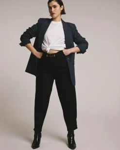Dakota Twisted Leg Jeans Jet Black