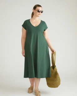 Danna Jersey Dress Conifer