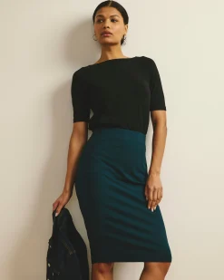 Danube Jersey Skirt Deep Sea