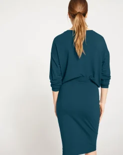 Danube Jersey Skirt Deep Sea