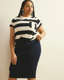 Danube Jersey Skirt Midnight