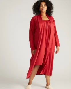 Daphne Lounge Robe Raspberry