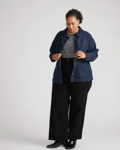 Denim Utility Jacket Dark Indigo