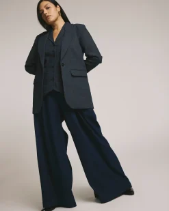 Denim Wide Leg Pant Dark Indigo