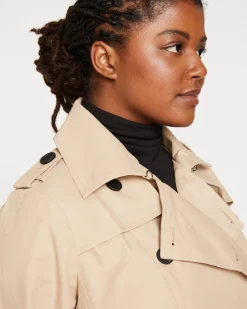 Derjon Trench Coat Khaki