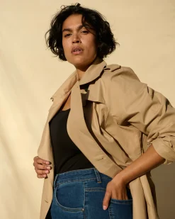 Derjon Trench Coat Khaki