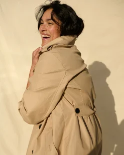 Derjon Trench Coat Khaki