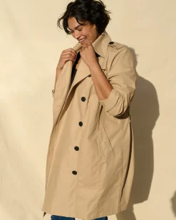 Derjon Trench Coat Khaki