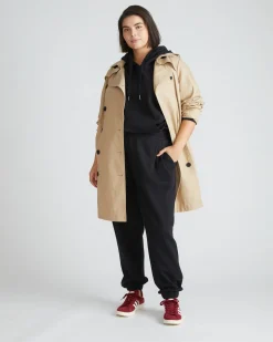 Derjon Trench Coat Khaki