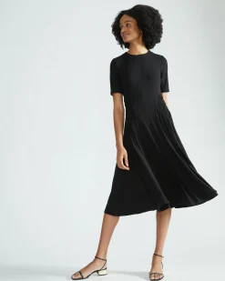 Devi Liquid Jersey Dress Black