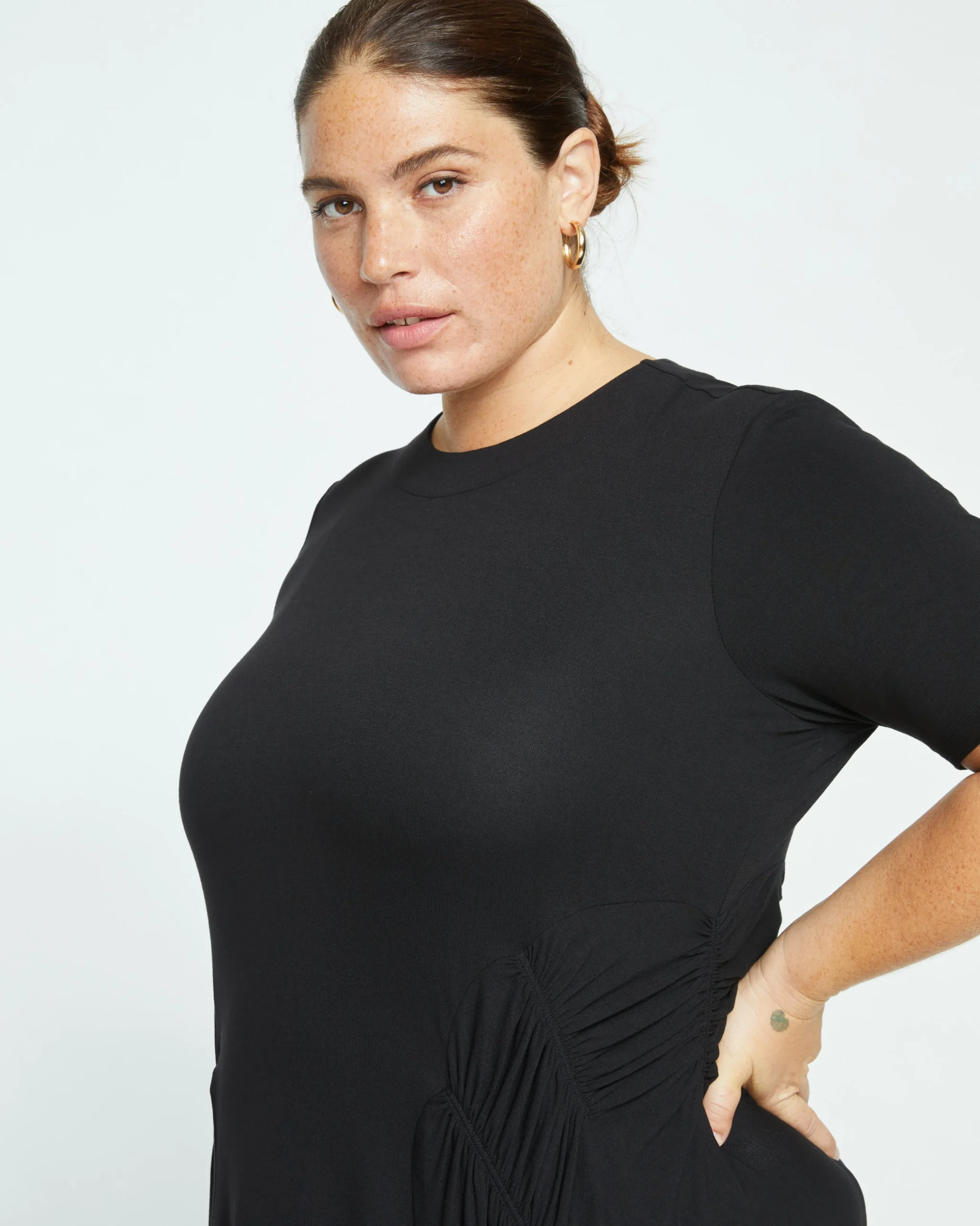 Devi Liquid Jersey Dress Black
