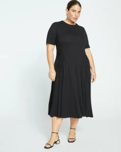 Devi Liquid Jersey Dress Black