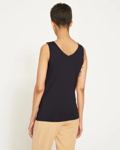 Double V Tank Black