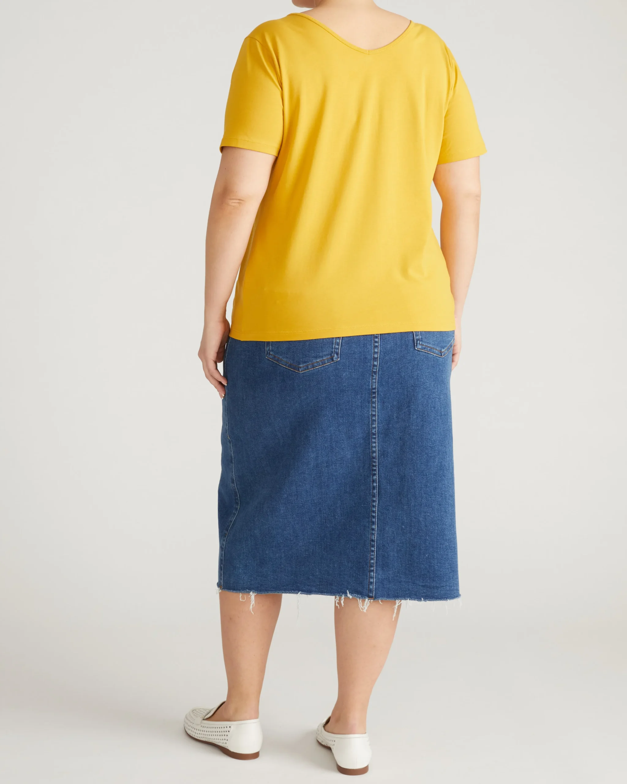 Double V Tee Goldenrod
