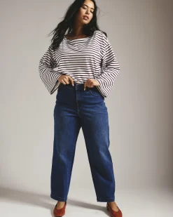 Elastic Waist Weekend Jeans True Blue