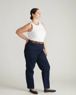 Ella High Rise Straight Leg Jeans Balearic Blue