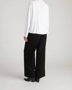 Endora Stretch Cupro Blouse White