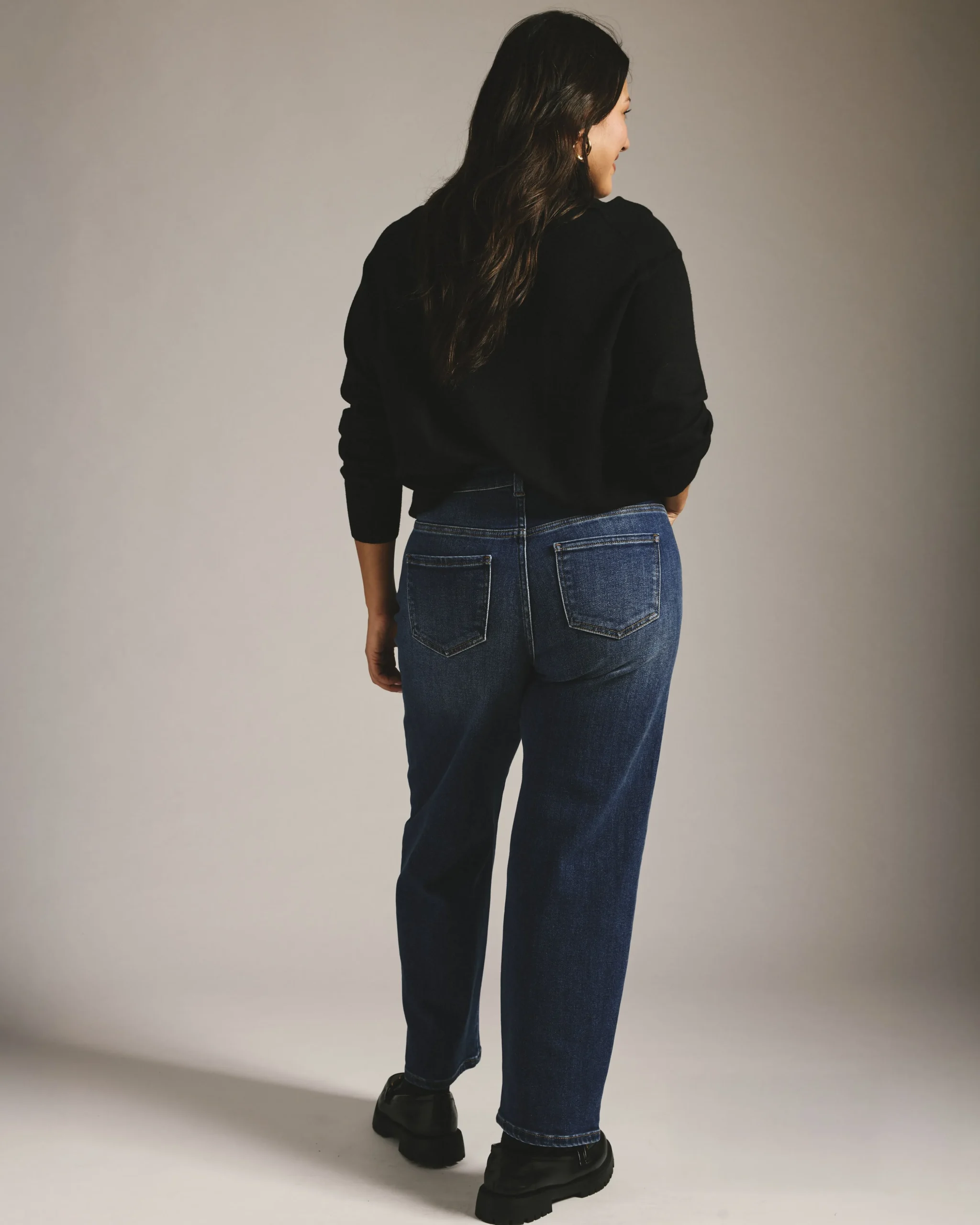 Etta High Rise Straight Leg Jeans 28 Inch Saint Lawrence Blue
