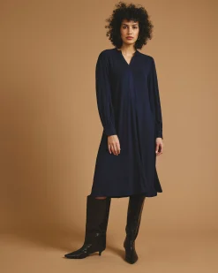 Gramercy Liquid Jersey Dress Midnight