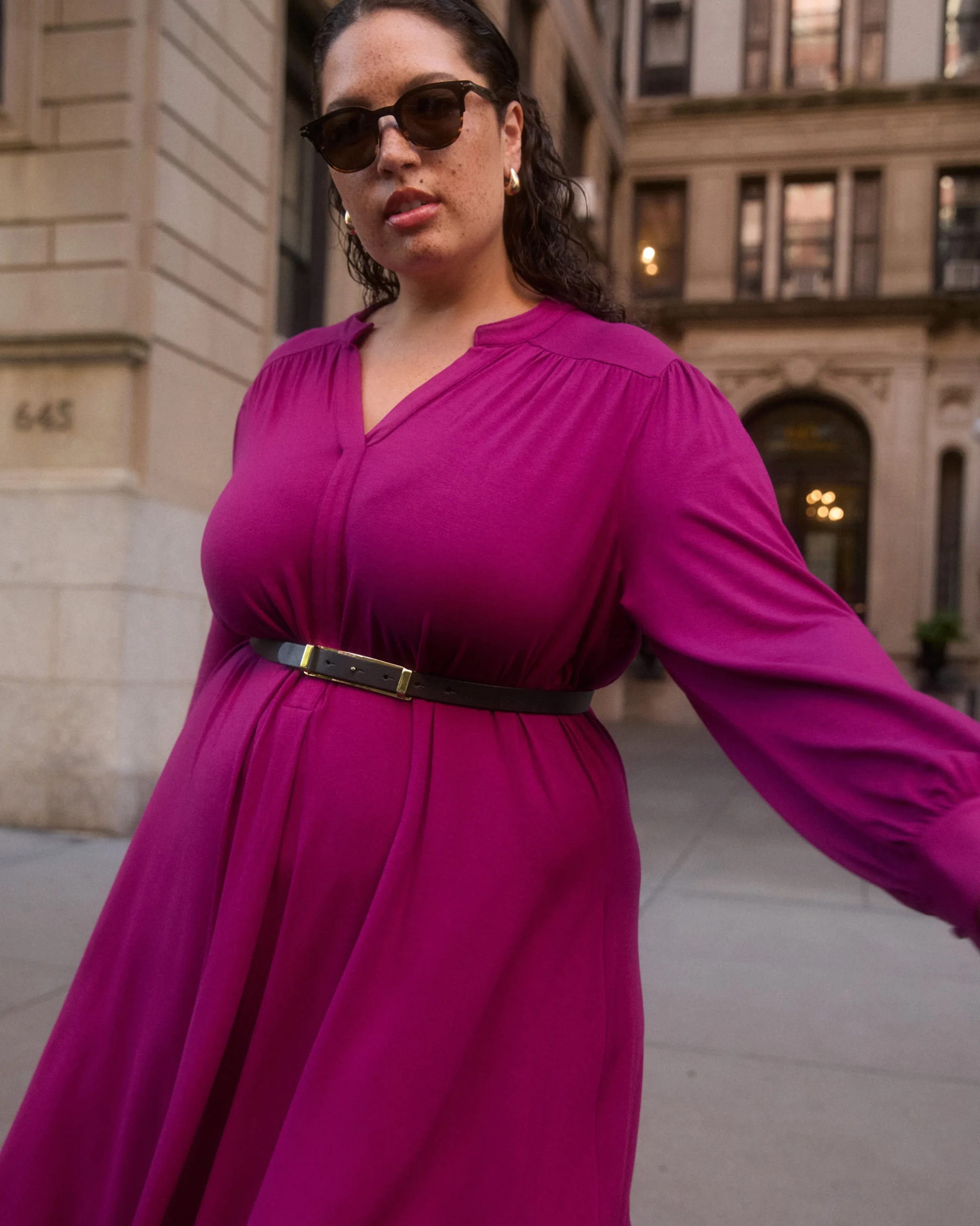 Gramercy Liquid Jersey Dress Rothko Purple