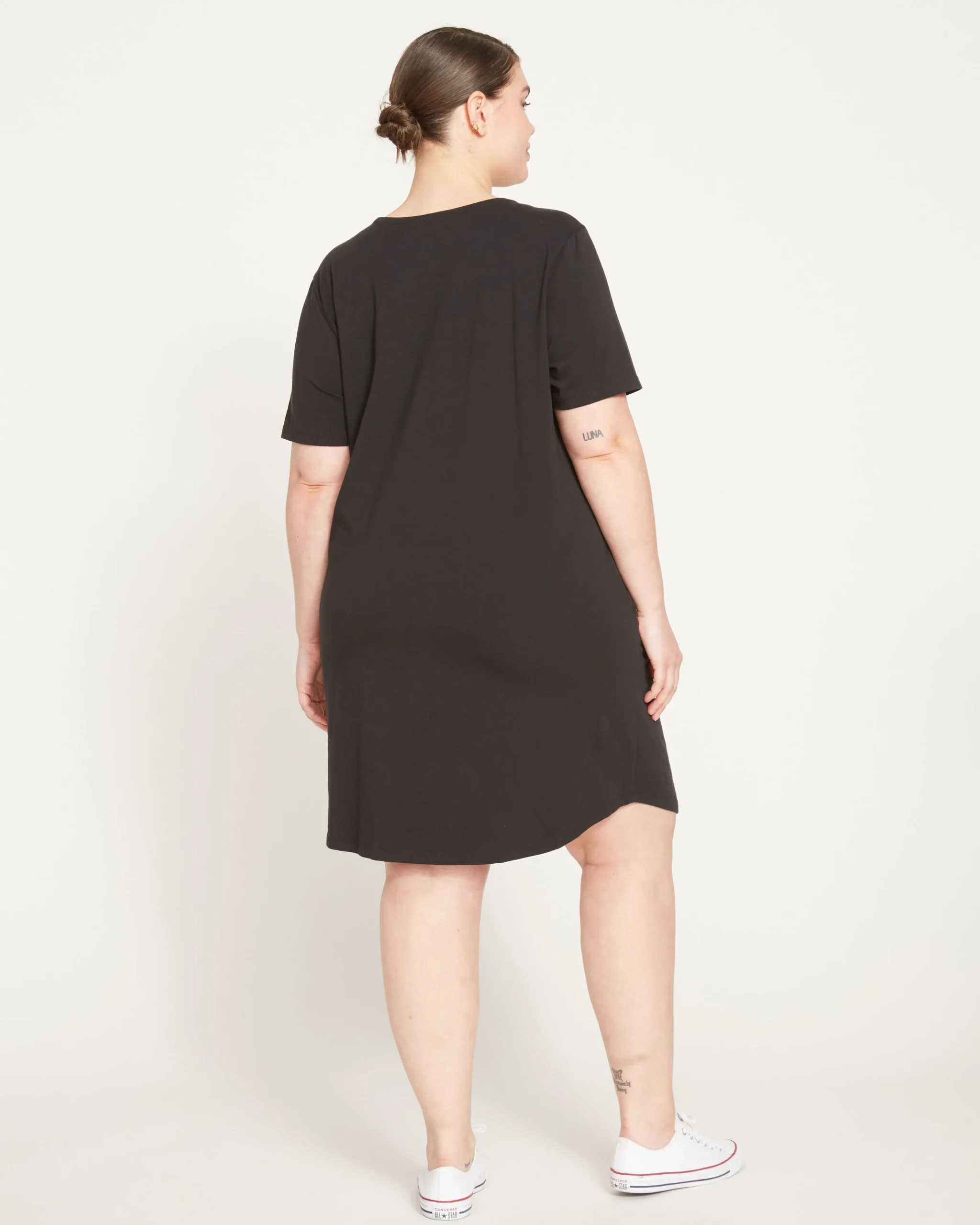 Halie T-Shirt Dress Black